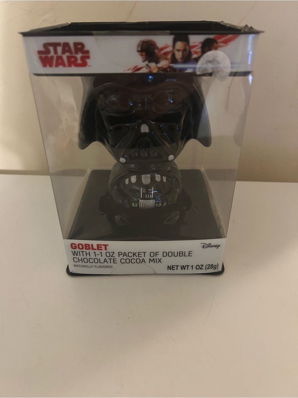 Star Wars Disney Darth Vader Ceramic Mug Goblet w/ Hot Chocolate Mix by Galerie